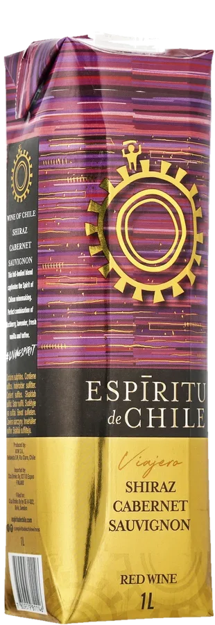 Espiritu de Chile Viajero Shiraz Cabernet 2025 kartonkitölkki